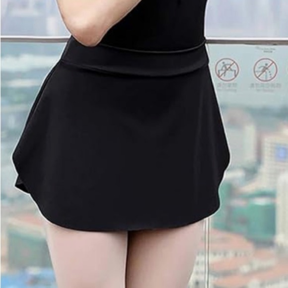 Daydance Ballet Wrap Skirt Black Mini Skirt for Dancing - Picture 3 of 8